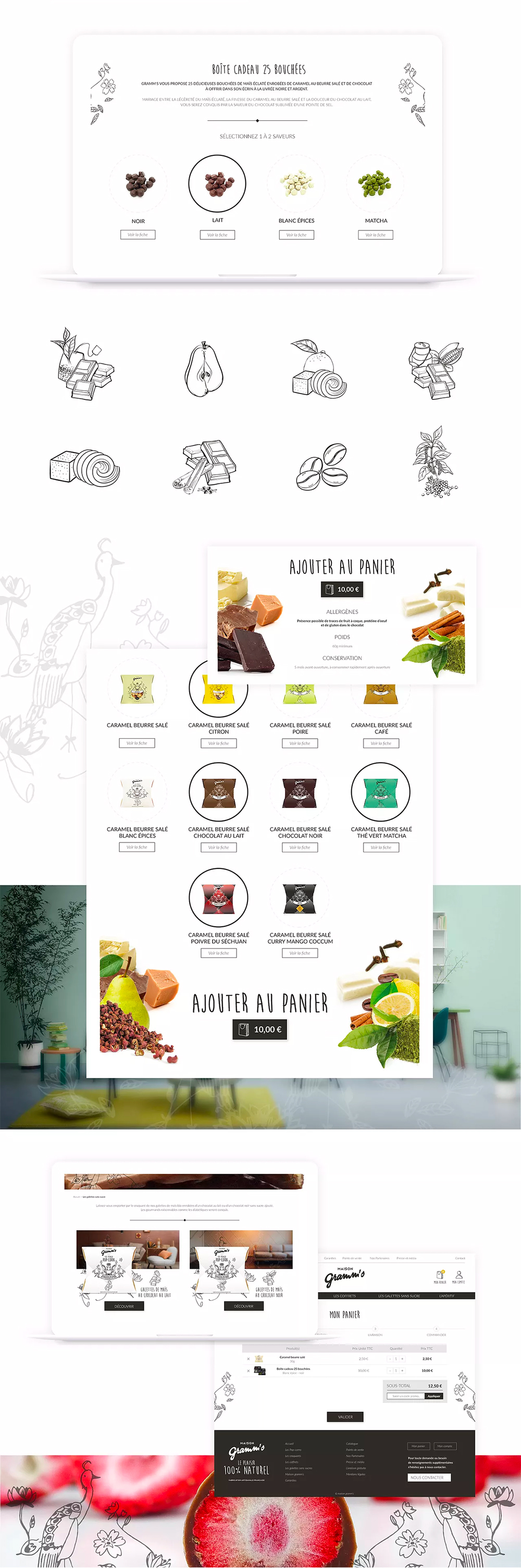 UX/UI & illustration pop-corn