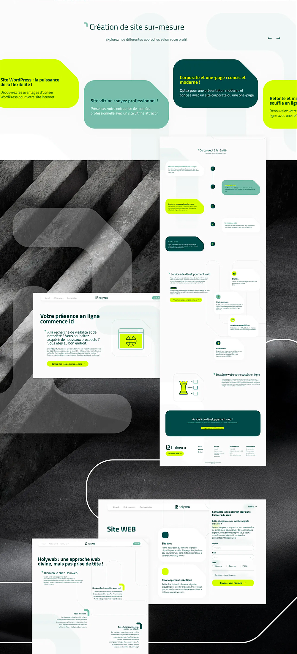 UX/UI design Holyweb