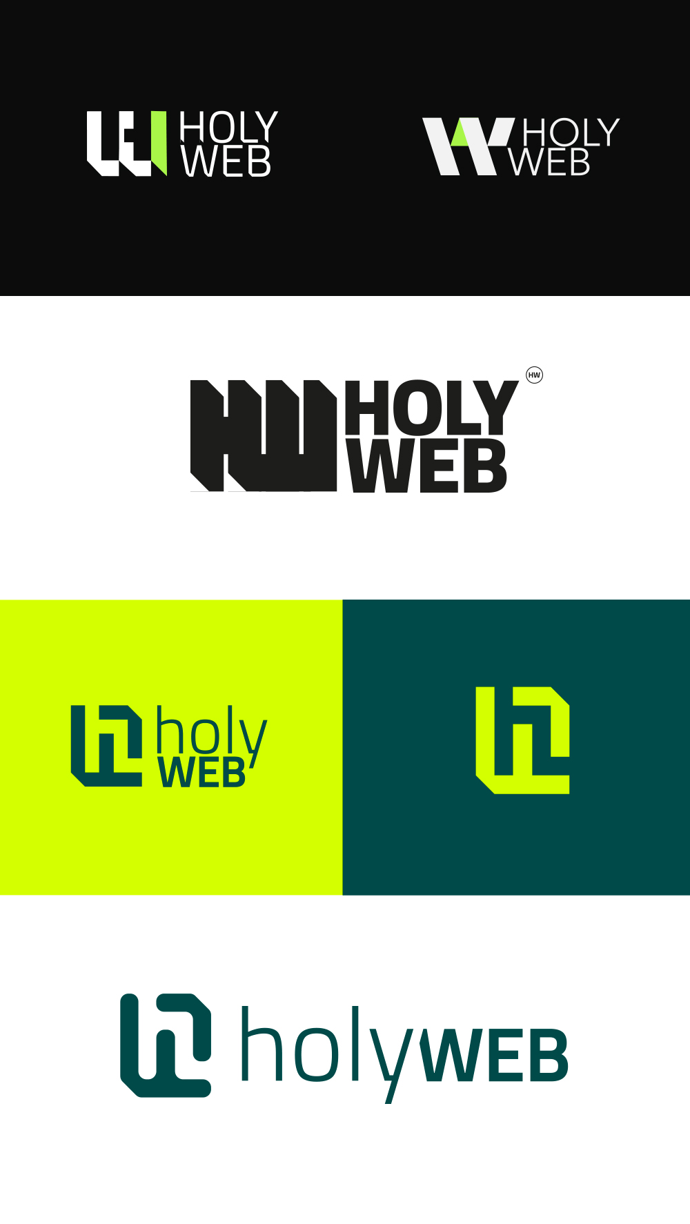 Recherche identité visuelle Holyweb