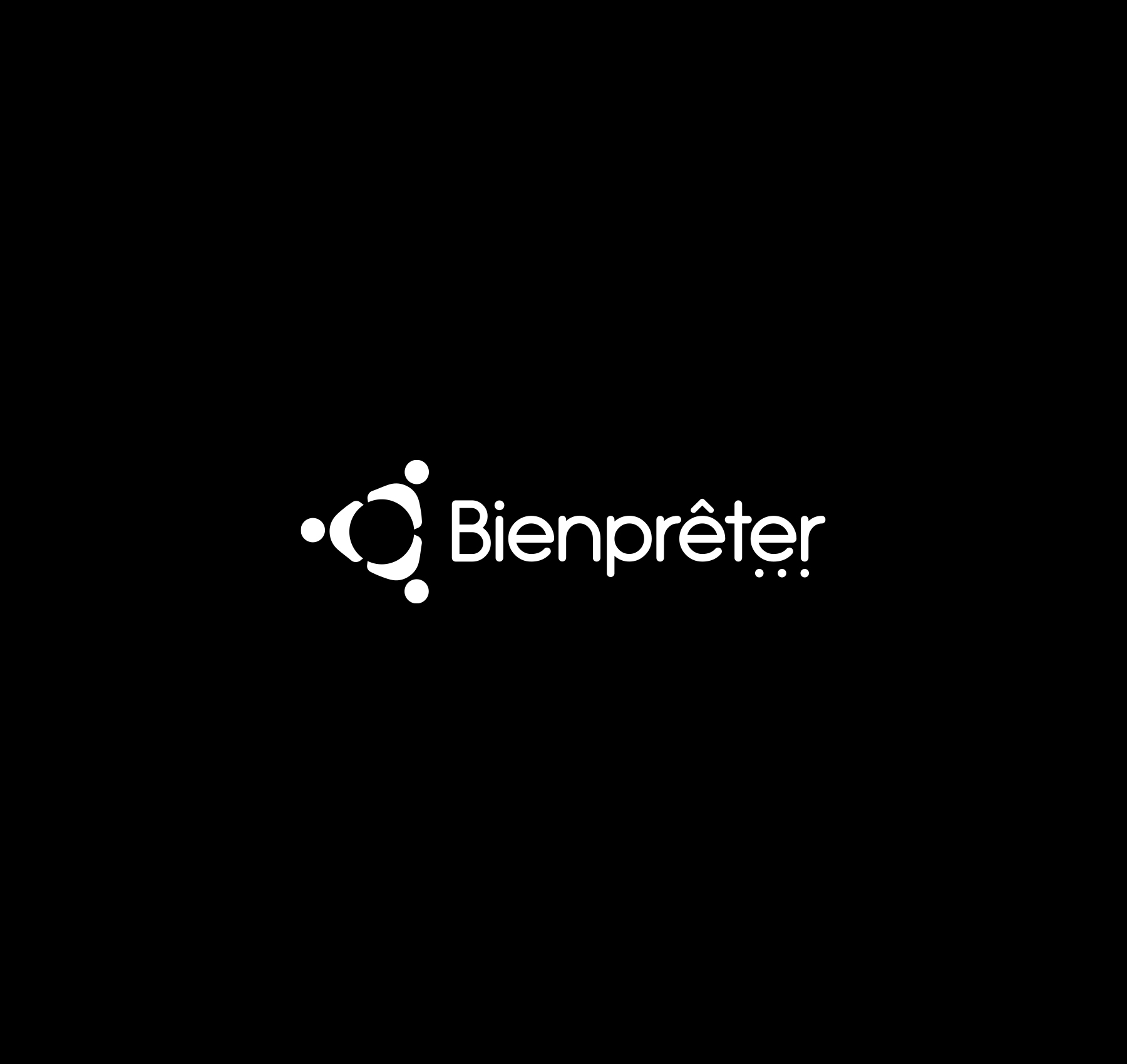 logo BienPreter en blanc