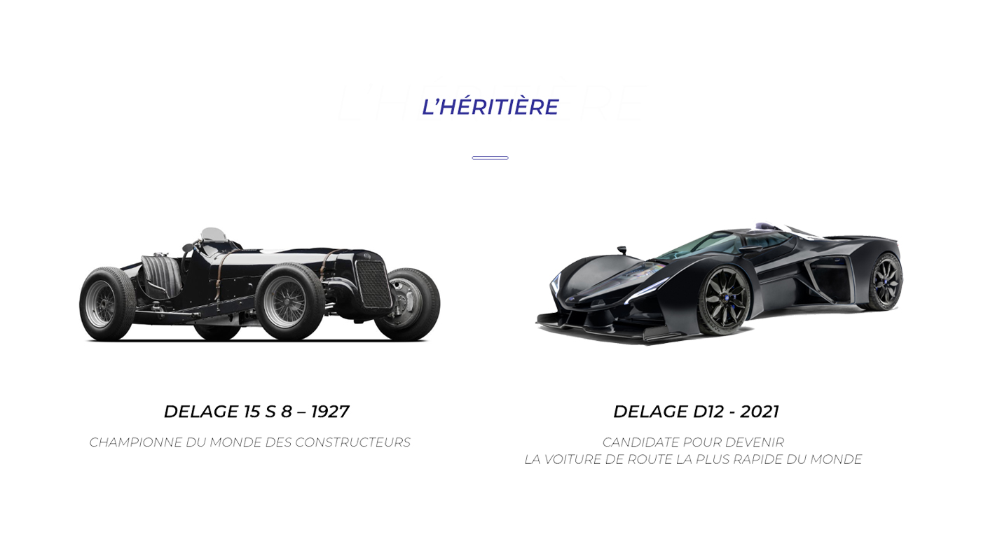 Evolution de la marque Delage automobile