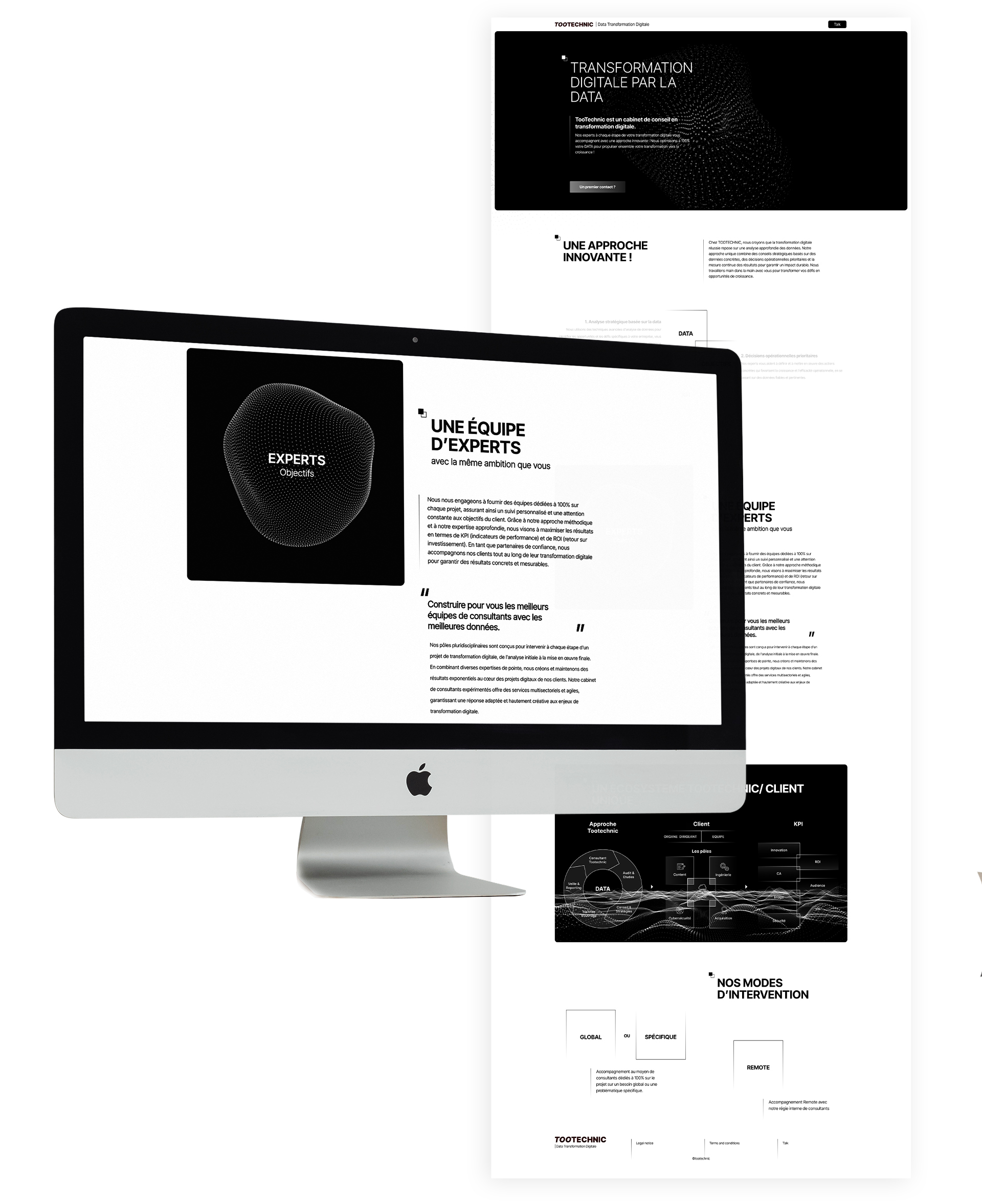 Ecran de la page d'accueil Tootechnic